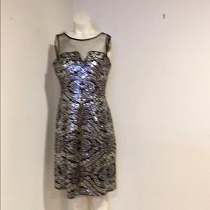 Adrianna Papell Cocktail Dress-Sequin-Size 10